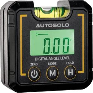캠버 캐스터 정렬 도구 및 구조용 오토솔로 디지털 각도 레벨 게이지 ±0.1° 정확도 - 4-in-1 자기 경사계