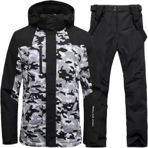 남성용 겨울 방풍 방수 스노우수트 스노보드 재킷 스키 팬츠 스포츠용