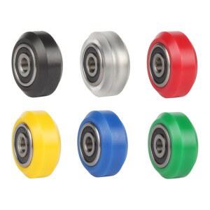 3D 프린터 알루미늄 프로파일 풀리, 플라스틱 패시브 아이들러 트랙 동적 슬라이딩 Pom 대형 휠 625RS 고속 베어링