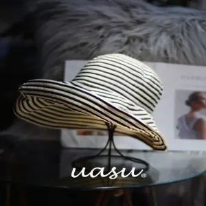 여름모자 챙넓은 여성버킷햇 줄무늬모자 여행 바캉스