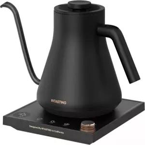 맛보기 전기 주전자 커피 3.3°F(1°C)로 정밀 조정 드립 포트 파인 마우스 LED 디스플레이 패널 보온 기능