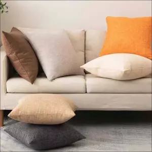 쿠션커버 코튼 린넨 사각 인테리어 데일리 모던 방석 8색 원형방석