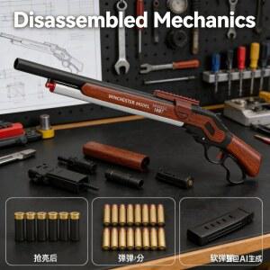 2026년형 M1887 윈체스터 야외 CS 게임 런처 발사형 에어소프트 무기