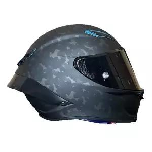 바이크 오토바이 반모헬맷 아이스 플라워 헬멧 모토크로스 빅 스포일러 스쿠터 남여공용 공용 풀페이스 카