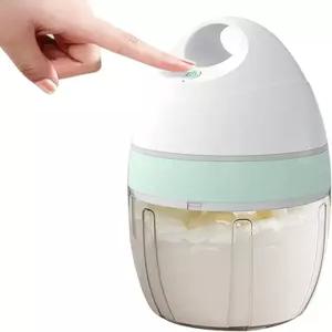 패리 핸드 믹서 거품기 원터치 간편한 조작 충전식 전기 휘퍼 가볍고 튀지 않으며 청소하기 쉬운