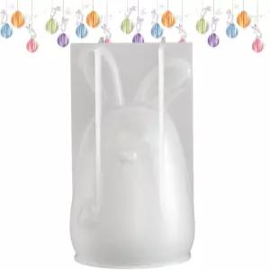 토끼 실리콘 몰드 하이 디 형태 3D 섹션 툴 논스틱 초콜릿 석고 내구성이 뛰어난 액세서리 케이스 여학생