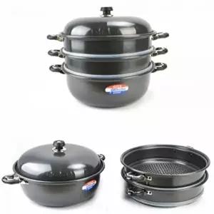 고품질 3단 스테인리스 다용도 찜기 찜솥 튀김팬 튀김냄비 조리기구 찜냄비 찜통냄비 찜솥냄비 WFLUWD7