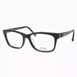 [TUMI][투미] 아세테이트 카본 뿔테 안경테 남성 사각 블랙 하바나 TU10-0009-02