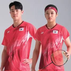 요넥스 10568EX 20769EX 펄레드 국가대표 유니폼 남성 여성 티셔츠