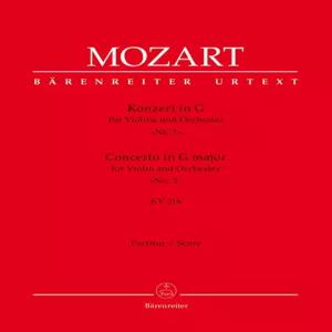 W.A 모차르트 바이올린 협주곡 No.3 G K.216 악보 오케스트라용