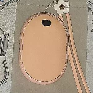 타원형 휴대용 충전식 손난로 보조배터리 겸용 주머니 핫팩 야외활동 겨울 방한용품