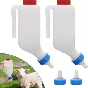 800ml 양 젖병 2팩 염소 거꾸로 매달기 저울 재사용 가능한 개 고양이 자돈용