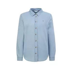 백화점 헤지스 레이디스 데님 베이직 셔츠 HH6AC10