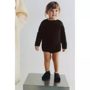 ZARA 2-IN-1 레이스 울 니트 재킷 - 브라운