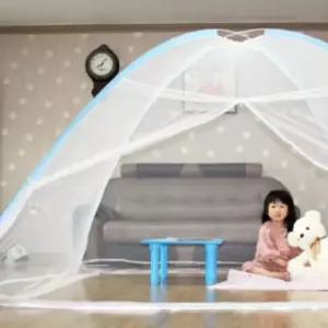 모기장 원터치 텐트 거실 침대 여름 차단 2인용 롤방충망