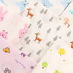 신생아 가제 손수건 무형광 나염 순면 아기 가제 손수건 유아 가리개 수유 세안