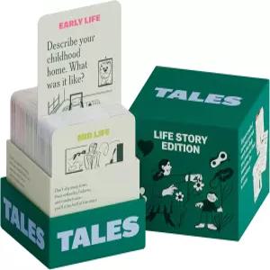 TALES 50 인생 이야기 인터뷰 키트 대화 카드 조부모님 부모님 가족 성인을 위한 게임 로드 트립 디너