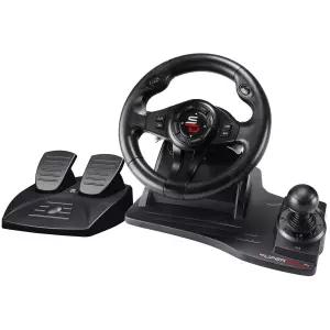 서브 슈퍼드라이브 GS550 스티어링 휠 페달 패들 시프터가 장착된 레이싱 직경 25cm 회전 각도 270 진동