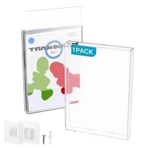 CaLUTION PC 투명 릴 비디오 게임 박스 프로텍터 WiI U 게임큐브 PS2 360 케이스 m 두께의 방진 벽 보관