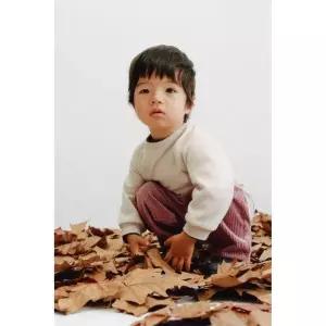 ZARA 기모 안감 스웨트셔츠  조거 세트 - 라이트 베이지