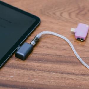 Audirect Atom4 TypeC 안드로이드 애플폰 4.4 소형 테일 3.5 듀얼 헤드폰 잭 디코딩 및 헤드폰 앰프