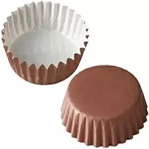 FBAPTC09030S150 애완동물 컵 원형 모양 3.5 x 높이 1.2 인치 9.0 cm 3.0 갈색 접시 빵 종이 순백색 베이킹