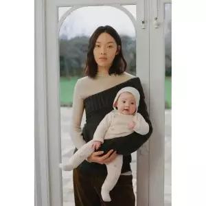 ZARA 플라워 자수 니트 스웨터 - 미디움 크림