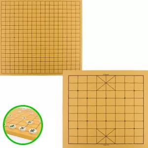 MF07 양면장기바둑판 육각형 접이식 장기판 바둑교재 가족놀이 취미 두뇌게임 집중력바둑판 취미바둑판 원