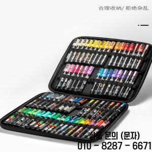 PC 1M/3M/5M/8K/17K 풀 마커 펜용 Uni POSCA 보관 가방 낙서 드로잉 Canetas 48/72 홀 정리 행백