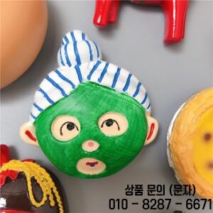 항아리 그린 페이셜 마스크 음식 시뮬레이션 칠리 스트링 와인 귀여운 크리에이티브 냉장고 스티커