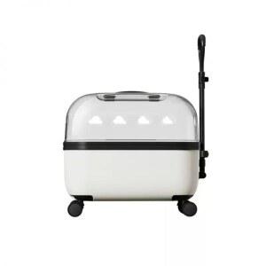 캠핑 고양이 투명 버블 케 배낭 화이트 백팩 조절 사각 외출 케이스 어깨