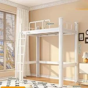 2층 벙커침대 철제 퀸사이즈 수납 학생 원룸 침실 벙커형 낮은 다단 메탈