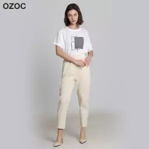 [오조크(OZOC)] 밴딩 테이퍼드 썸머 팬츠 (택가격: 79000원)