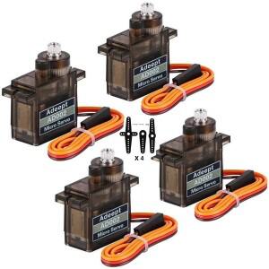 Adeept 금속 기어드 마이크로 서보 모터, 스마트 로봇 자동차, 헬리콥터, 비행기 보트, AD002 MG90S, 9G 서