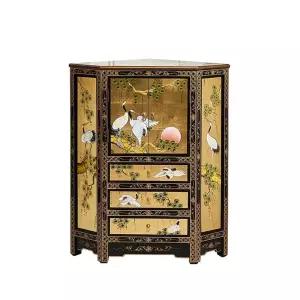 코너 직각 모서리 복고풍 소품정리 서랍 엔틱 나비장