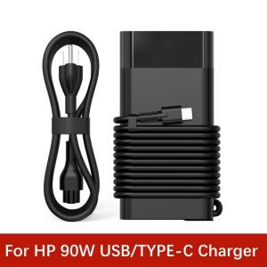 HP Spectre x360용 새 교체용 HP 90W USB C TYPE-C 노트북 충전기 전원 어댑터, 904144 -850 엘리트북 x360
