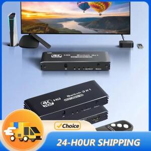 HDMI 호환 스위치 플러그 앤 플레이 스위처 셀렉터 박스 IR 리모컨 지원 HD-DVD PS3/4/5 Xbox 360 플레이어