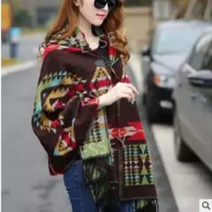 어깨 망토 패션 숄 여행 여름 코트 몽골 판초