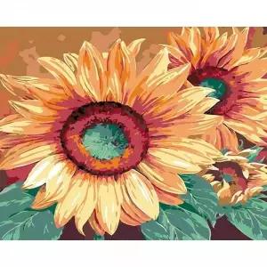 TBZ 붉은 해바라기 (캔버스) 보석십자수 40x50