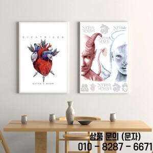 N Natos y Waor 페인팅 서예 방수 종이 카페 바 캔버스 소재는 프레임 붙일 없습니다.