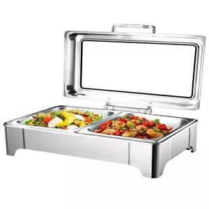 전기 보온 스테인레스 호텔 조식용 냄비 뷔페 스토브 물끓이기 접이식 올스텐