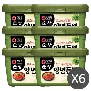 청정원 순창 양념듬뿍 쌈장 장류 고기 양념장 500gx6개