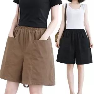 [모든GO]여름 5부 팬츠 빅포켓 밴딩 면반바지 편한 와이드핏