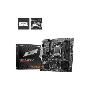 msi pro b650m-p series 마더보드(amd ryzen 9000 lan, 2.5gbps pcie m.2, ddr5, /s, hdmi 시리즈 matx) usb /dp, 3.2 2세대, sata 4.0, /8000 /7000 6gb am5, 프로세서,