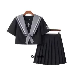 마녀의 환생 블랙 여름 네이비 세일러복 스커트졸업사진 컨셉 세라복