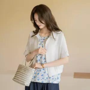[마담4060]엄마옷 마담4060 [내추럴포엠]카라반팔집업 여성 데일리 자켓 -RJK2604024-