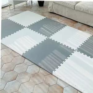 두툼한거실매트 방수 마블 퍼즐매트 4개입 논슬립 층간소음 60x60cm