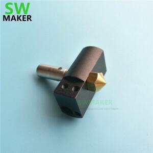 Wanhao 복사기 6 D6 3D 프린터 부품 PTFE 튜브가있는  엔드 키트 0.4mm 노즐 히터 블록 D6 Wanhao i3 3D 프