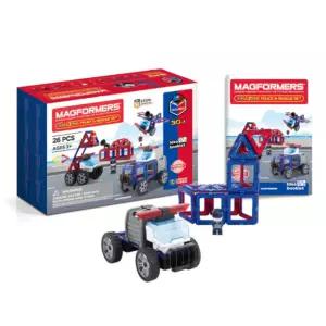 맥포머스 자석블럭 자동차 경찰차 장난감 세트 26pcs