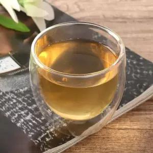 로하티 블리스 이중 유리컵 180ml 홈카페 투명잔 내열유리잔